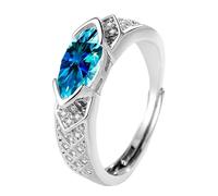 Uqezagpa Adjustable Moissanites Diamonds Rings Decoration for Trendy Women Promoting Elegant Styles and Mood