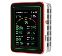 Uqezagpa Air Qualities Detector for Home Air Qualities Pollution Meter CO2 PM2.5 Formaldehyde TVOC Temperature Testing