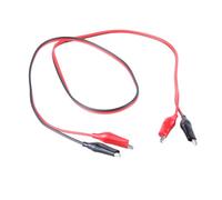 Uqezagpa Alligators Clips Electric Test Clips Double-Ended Test Clips 2 Color Electrical Wire Power Test