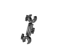 Uqezagpa Aluminum Alloy Motorcycle Selfie Stick Mount For Action Cameras With Double Head Clamp And Adjustable Angled Motorcycle Mount