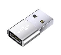 Uqezagpa Aluminum Alloy TYPE C to USB Adapter USB C Female to USB Male Adapter for Efficient Data Transfer