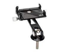 Uqezagpa Aluminum Alloys Bike Phone Holder Bicycles Phone Clamps Stem Top Mount Phone Clip Adjustable Nonslip Cycling