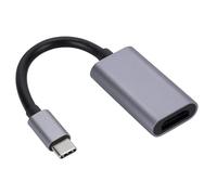 Uqezagpa Aluminum USB C To HDTV Adapter Type C To HDTV Adapter 4K@30Hz Video Sound Sync Screen Converters Heat Dissipation Heat Dissipation Cable