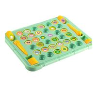 Uqezagpa Animal Fruit Flipping Chesses Cognitive Memory Board Game Parent Child Interactive Toy Over Card Chesses Board Creative Game for Kids & Adults