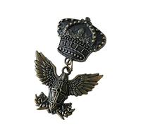 Uqezagpa Antique Enthusiast Badge Historical Value Collectible Emblems Badge Metal Pin for Clothes