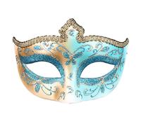 Uqezagpa Antique Masquerade Half Face Halloween Party Lace Evening Proms Venetians Masquerade Evening Proms Halloween Party Venetians Lace