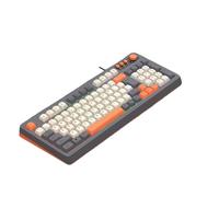 Uqezagpa ARGB Backlits Gaming Keyboard 98Keys, Ergonomic USB Wire Keyboard USB Cable for PC Computer Wire Connection