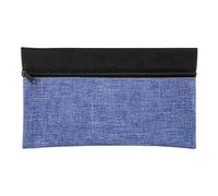 Uqezagpa Basic Pencil Case Polyester Pencil Pouches Light Weight Portable Pen Organizers Storage Bag Travel Makeup Bag for Office Zippered Holder