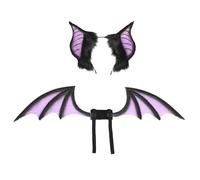 Uqezagpa Bat Ears Headbands Teens Anime Cosplay Hairband Women Faux Furs Plush Hair Hoop For Cosplay And Themed Parties Adjustable Animal Hairband