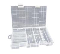 Uqezagpa Battery Storage Box for 60pcs AA 40pcs 3A Batteries Container Lightweighted Designing with Transparently
