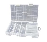 Uqezagpa Battery Storage Box for 60pcs AA 40pcs 3A Batteries Container Lightweighted Designing with Transparently