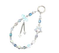 Uqezagpa Beaded Phone Lanyard Fashion Phone Charm Strap Multiple Use Accessories For Keychain Smartphone Decoration Everyday Use