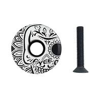 Uqezagpa Bike Headphone 28.6mm Top Cover Aluminum Alloy Star Nut Stem Fits 1-1/8" Rods And Fork Mountain Bike Road Headset Top For Road Bikes