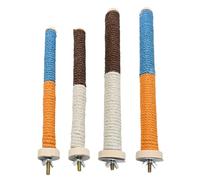 Uqezagpa Bird Perch Nature Molar Stand for Parrots Conure Supplies Budgies Grinding Scratchers for Small Large Parrots