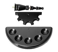 Uqezagpa Black And Chocolate Pipe Stand For 5 Pipes Practical Decorative Suitable For Smokers Pipe Stand Steel