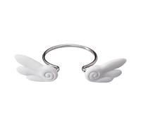 Uqezagpa Bold Gothic Wing Thick Design for Layering and Statement Outfits Wing Exaggerated Bangle Lovely Gothic