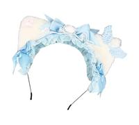Uqezagpa Bows Hairbands Adorkable Photo Props Halloween Anime Headbands Party Headpiece Fun Headbands For Music Festivals Cats Ear Hairband