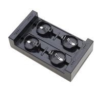Uqezagpa Button Battery Charging Adapter for ML2032 ML2025 Rechargeable Battery with 4Slot LED Indicators for Efficient