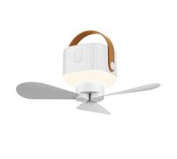 Uqezagpa Camping Fan Remote Control Ceiling Fan 3 Speed Hanging Night Light for Camping Ceiling