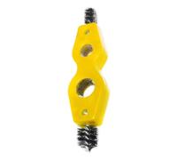Uqezagpa Car Clean Accessories Double Head Double Hole Car Battery Terminals Brush Cleaning Tool Multifunction Brush Battery Terminals Cleaner