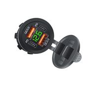Uqezagpa Car USB Charging Socket Outlet For Car Boats Type-C Charging Outlet USB Double A+Double Type-C Boats Marine