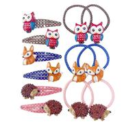 Uqezagpa Cartoon Animal Theme Hair Clip for School Girls and Teens NonSlip Designs Side Clip Great for Various Hairstyles All