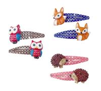 Uqezagpa Cartoon Animal Theme Hair Clip for School Girls and Teens NonSlip Designs Side Clip Great for Various Hairstyles All