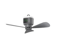 Uqezagpa Ceiling Fan Detachable Leaves 12000mah Battery Remote Control Adjustable Lighting For Camping Tents Outdoor USB Rechargeable Desk Fan With LED Light