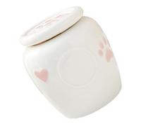 Uqezagpa Ceramics Pet Memorial Urn Waterproof Creative Cats and Dog Cremation Urns for Enduring Tributes in Any Setting Engraves Memorial Keepsakes