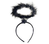 Uqezagpa Children Angel Headband Feather Headdress Halloween Christmas Hair Band Birthday Headpiece Party Supplies Hair Band Angle Hairband