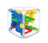 Uqezagpa Children Puzzle Maze Cube Educational Toy Training Supplies 3D Puzzle Cube Portable Educational Toy Pocket Maze
