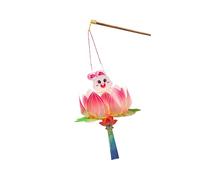 Uqezagpa Childrens Handmade Paper Lamp Crafting With Rabbits Designs Middle Autumn Festival Parties Decoration Paper Party Decoration