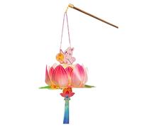 Uqezagpa Childrens Handmade Paper Lamp Crafting With Rabbits Designs Middle Autumn Festival Parties Decoration Paper Party Decoration