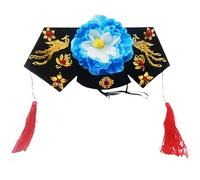 Uqezagpa Chinese Royal Empress Flower Hat Ancient Wedding Headpiece Roleplay Dressingup Props Dynasties Royal Empress Hat Formal Event Headdress