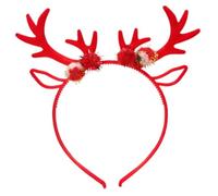 Uqezagpa Christmas Decorative Hairband Adult Kids Reindeer Hairhoop Stage Show Headband Festival Celebrating Headwear Hairpiece