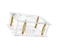 Uqezagpa Clear Acrylic Protective Case For RV2 With Cooling Fan Clear Shell Covers Thermal Management Case Electronics Project Shell