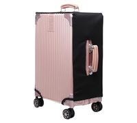 Uqezagpa Clear Protective Luggage Sleeve For 20 To 30 Inch Travel Suitcases Covers Black And Transparent Luggage Protector Transparent Cover