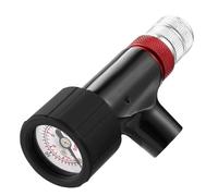 Uqezagpa CO2 Inflator Head Bicycles Tyre Replacement CO2 Bike Tire Tyre Filler with Pressure Gauge Easy to Use Bike Tire Inflator