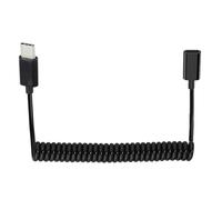 Uqezagpa Coiled USB C to USB3.1 Adapter 10Gbps Data Transfer Efficient Power Delivery Delivery for Type C Laptops Tablets