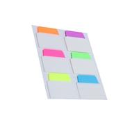 Uqezagpa Colored Adhesive Labels 120/160Sheets Writable Label Page Marker Bookmarks Text Highlighter Strips Clear Adhesive