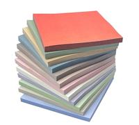Uqezagpa Colored Sticky Notepads Note Paper 3x3Inch Pocket Note Pad Self-ashesive Note Paper 50
