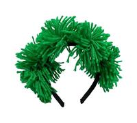 Uqezagpa Colorful Pompoms Headband For Independence Days Props Headpiece US Election Hairhoop Parades Accessories Photo Headpiece School Performances Headwear
