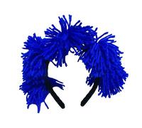 Uqezagpa Colorful Pompoms Headband For Independence Days Props Headpiece US Election Hairhoop Parades Accessories Photo Headpiece School Performances Headwear