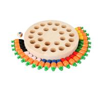 Uqezagpa Colorful Thinking Training Toy for 3-5 Years Old Preschool Boys & Girls Find the Same Color Puzzle Game Wooden Carrot Toy Toddler