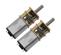 Uqezagpa Compact 6V / 12V 100RPM Motor Metal for Small Robot Development Slow Speed Gear Teaching Experiment