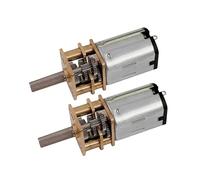 Uqezagpa Compact 6V / 12V 100RPM Motor Metal for Small Robot Development Slow Speed Gear Teaching Experiment