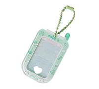 Uqezagpa Compact Card Holder Keychain Lovely Cartoon Design Portable Credit Card Case for Students Travel