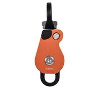 Uqezagpa Compacts Mountaineering Bearing Pulley With Side Plates Corrosions Resistant For Outdoor Exploration Corrosions Resistant Pulley