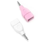 Uqezagpa Converter 3.5mm Male Plug to USB 2.0 Female Converter Adapter for Car Connector