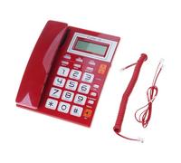 Uqezagpa Corded Telephone Desktop House Phone Seniors Caller Big Button Integrated With LCD Display For Home Office Office Corded